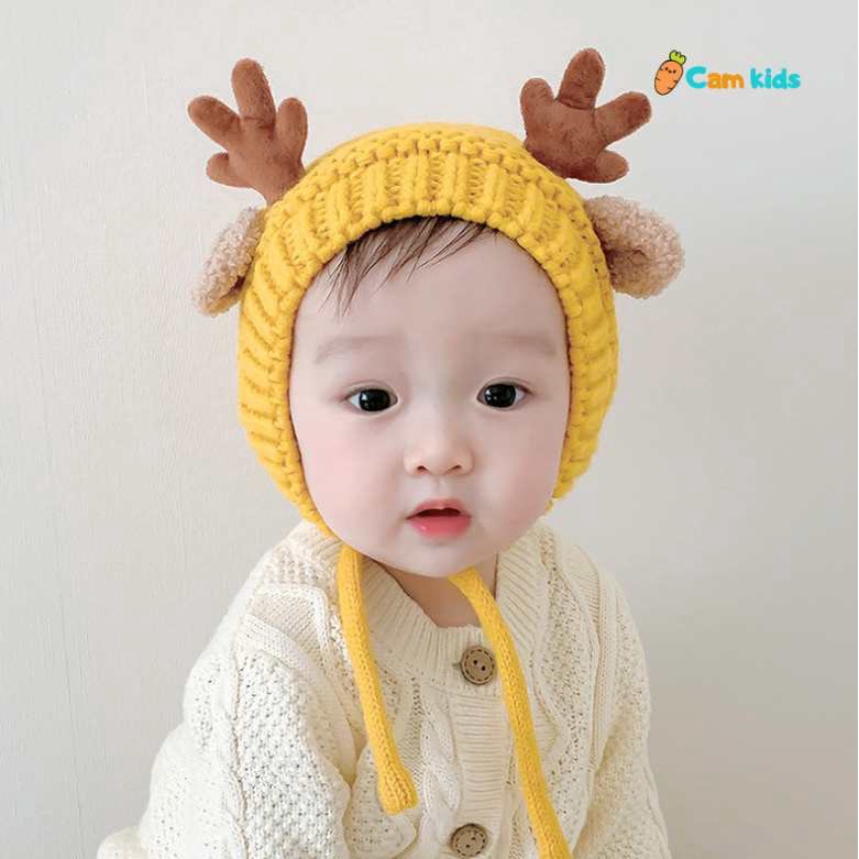 Mũ len tai nhung đáng yêu cho bé trai bé gái 8 tháng đến 3 tuổi