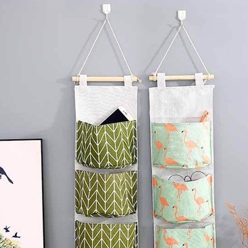 &lt;Video Review&gt;Giỏ Túi Vải Canvas Treo Tường 3 Tầng Decor Trang Trí Nhà Cửa Đựng Đồ Cá Nhân Tài Liệu Văn Phòng A221