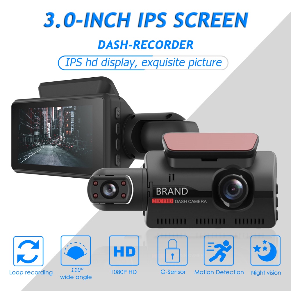 Camera Hành Trình Phía Sau Trong 1 HD 3 "Cảm Biến G-sensor Dashcam