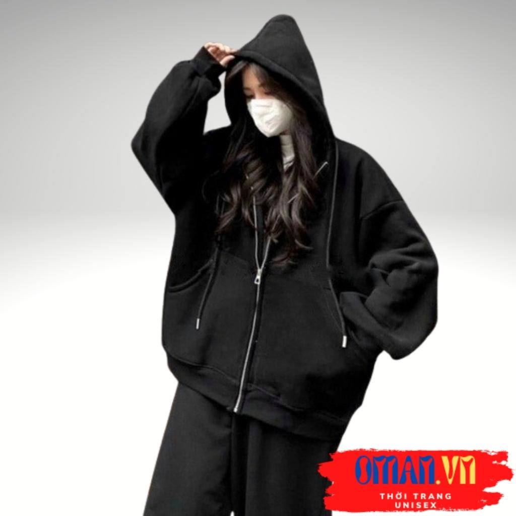 Áo KHOÁC Hoodie TRƠN 2 Màu Nam Nữ Ulzzang Unisex