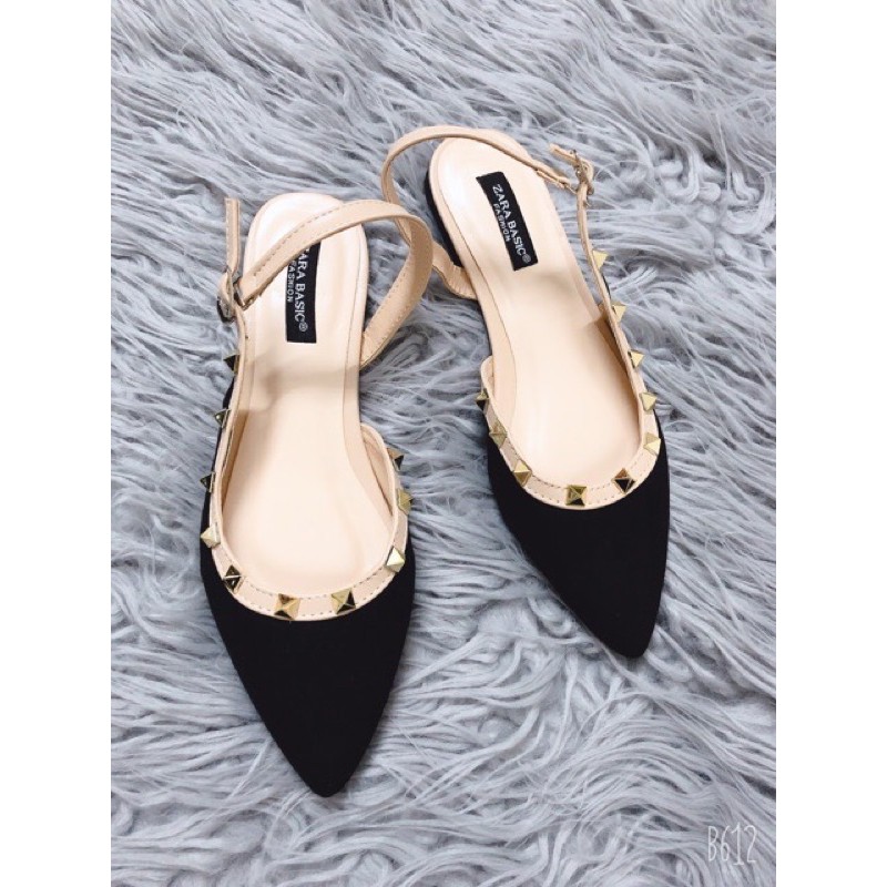 dép xandanl bít mũi hở hậu phối đinh cực chảnh