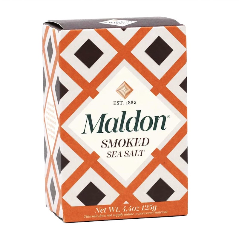 MUỐI BIỂN VỊ XÔNG KHÓI - THƯƠNG HIỆU ANH TỪ 1882 Maldon Smoked Sea Salt, Flaky Crystals, 125g