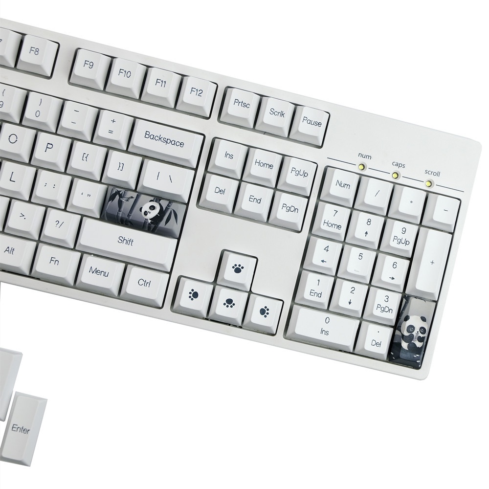 Gói phím gấu trúc GMK, 140 phím keycaps Cherry Profile DYE-SUB Cá nhân hóa GMK Keycaps cho bàn phím cơ