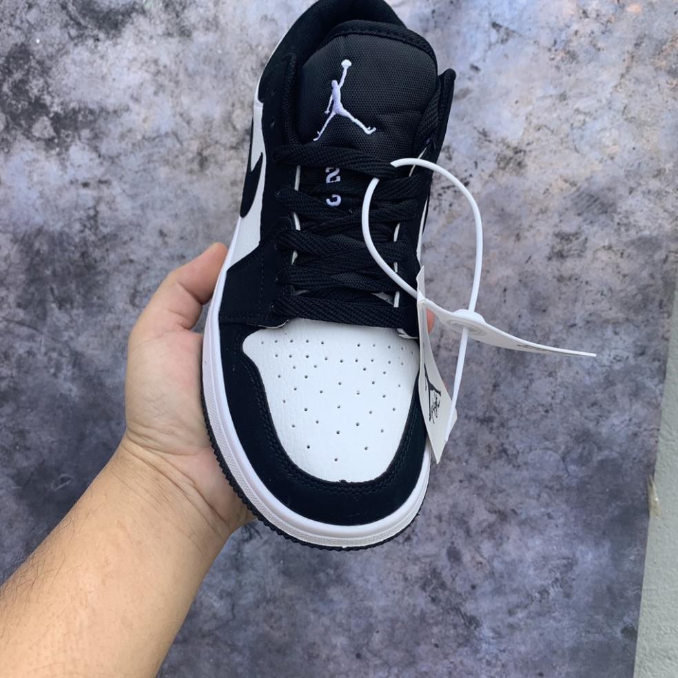 Giày JD1 Low thể thao sneaker JORDAN 1 PANDA màu ĐEN TRẮNG cổ thấp Hot trend nam nữ