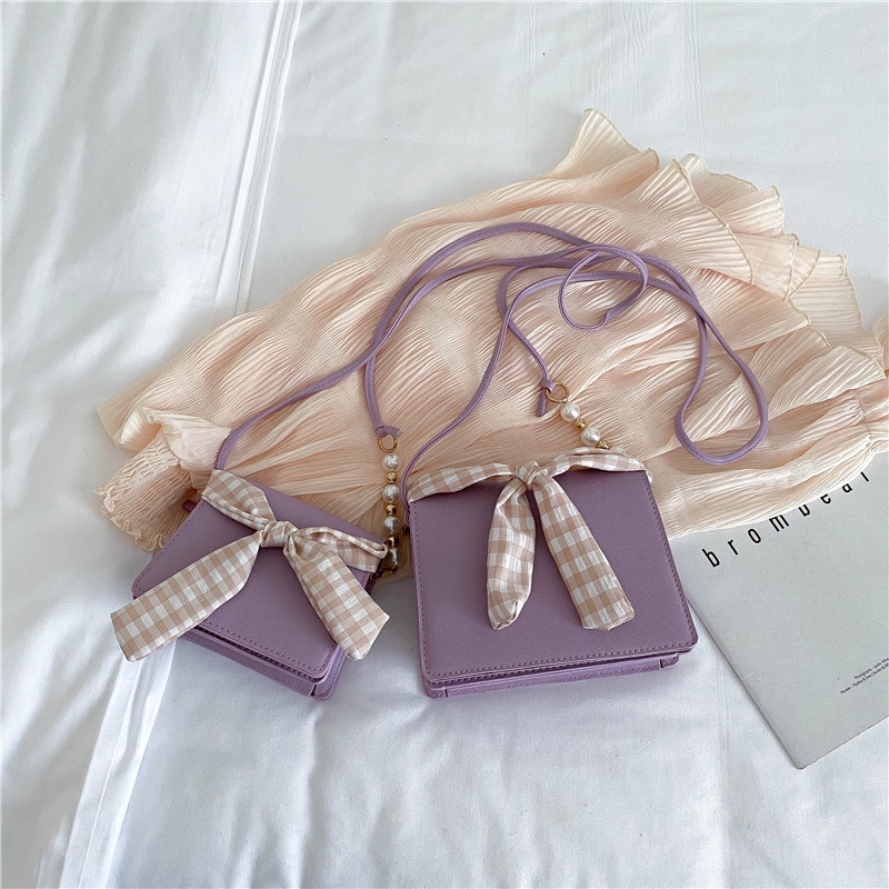 Túi đeo vai IELGY đính thắt nơ kiểu dáng độc đáo thời trang cho nữ