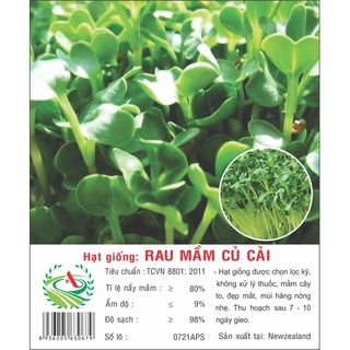 Hạt giống Rau mầm củ cải 50g