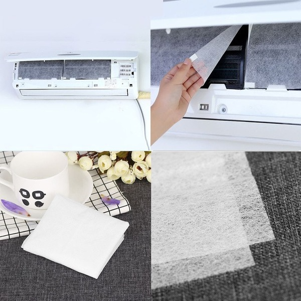 Set 2 tấm lọc gắn máy điều hòa không khí chống bụi chất liệu không dệt