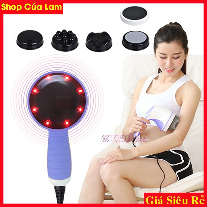 Máy Đánh Tan Mỡ Bụng Cầm Tay💢 Massage rung và massage quay💢 Có Thể Sử Dụng Cho Nhiều Bộ Phận Cơ Thể