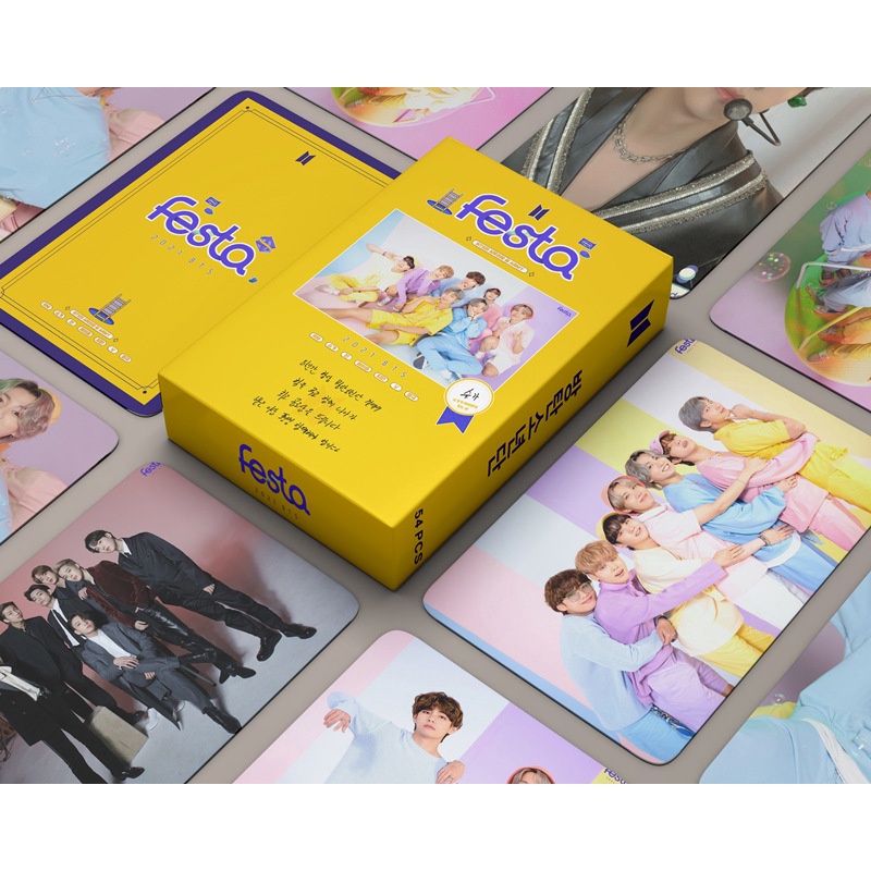 Hộp 54 Ảnh Thẻ LOMO Nhóm Nhạc BTS 2021 Festa