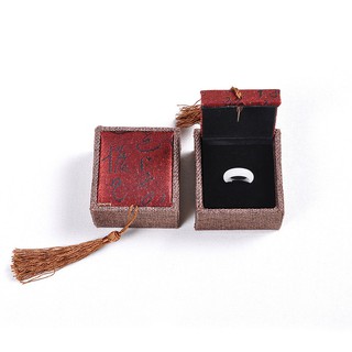 Hộp gấm đựng nhẫn phong cách Trung Hoa, hộp đựng quà đựng nhẫn cỡ nhỏ phong cách Trung Hoa đẹp và lạ mắt - Muasamhot1208