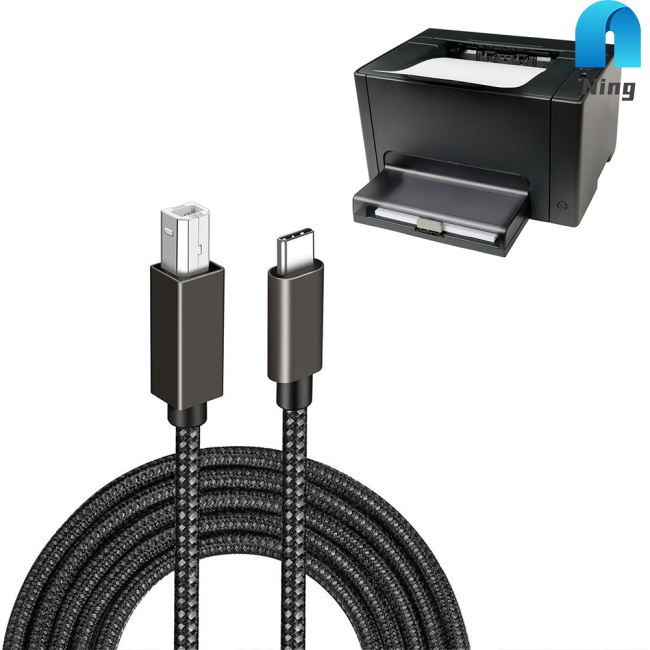 Dây Cáp Ning Type-c Sang Usb B 2.0 Dài 1.5m / 2m Chuyên Dụng Cho Máy In Notebook