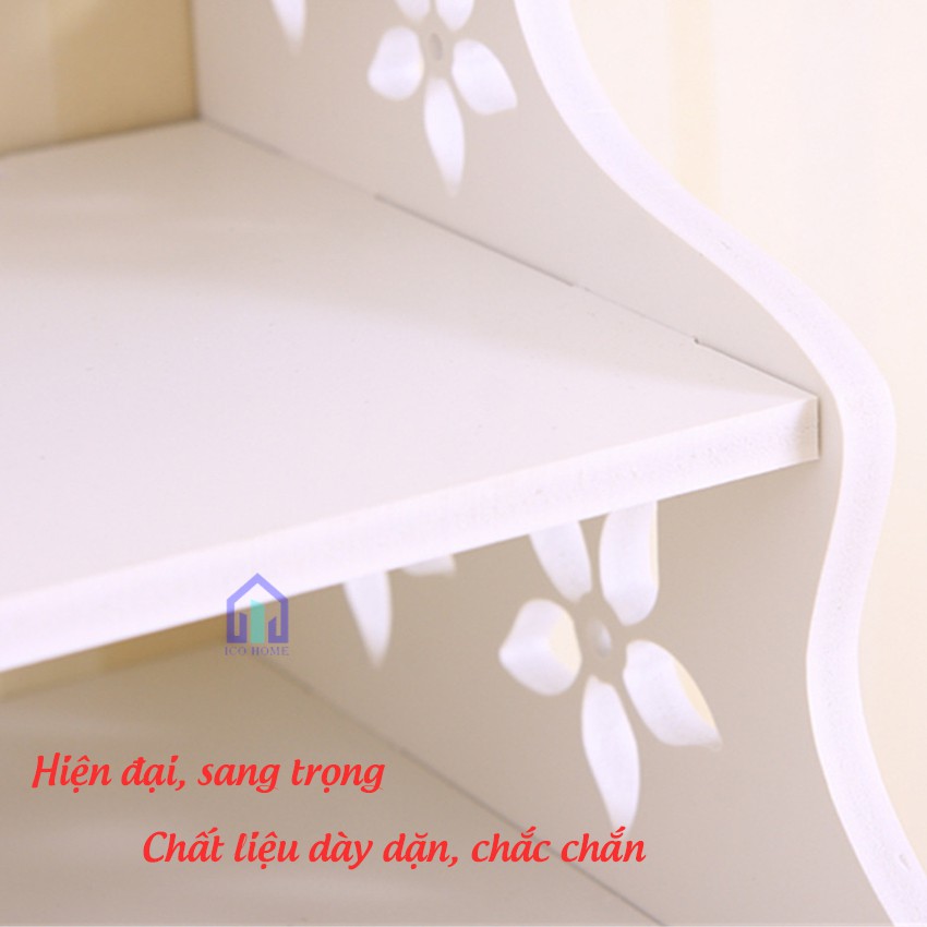 Kệ wifi treo tường 3 tầng KHÔNG CẦN KHOAN nhỏ gọn thông minh tiện lợi- Ico Home