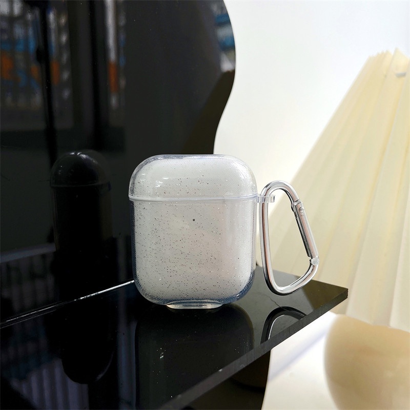 Vỏ Bảo Vệ Hộp Đựng Tai Nghe Airpods 1/2 Pro 3 Kết Nối Bluetooth Không Dây Bằng Nhựa Mềm Màu Trong Suốt