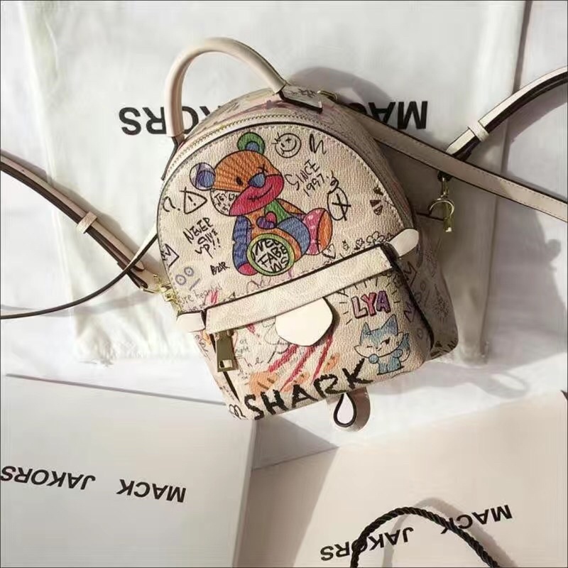 Balo mini Mack Jakors hoạ tiết gấu ba lô túi ulzzang 2022