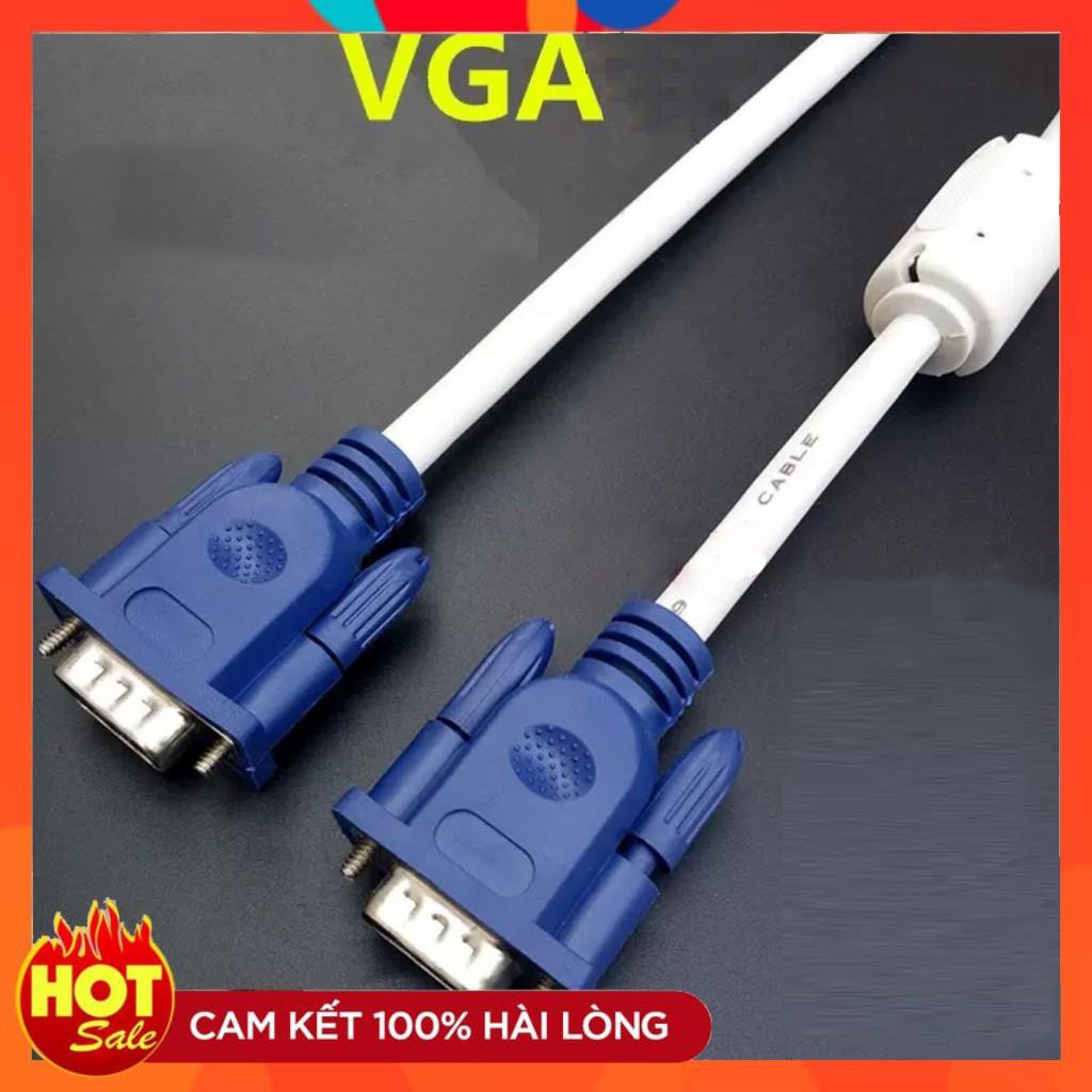 [Hàng xịn]Dây VGA Lõi Đồng 10m 15m 20m 25m 30m hàng chuẩn 3+4 chất lượng cao-cáp 2 đầu VGA đực xịn tốt chống nhiễu