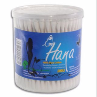Bông ráy tai 100% Cotton, thân nhựa mềm