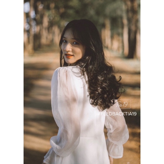 [Mã FAMARAL1 giảm 10K đơn 50K] Váy trắng dài tay pha voan Tia19 . Đầm nữ trắng dáng xoè đẹp ulzzang | BigBuy360 - bigbuy360.vn