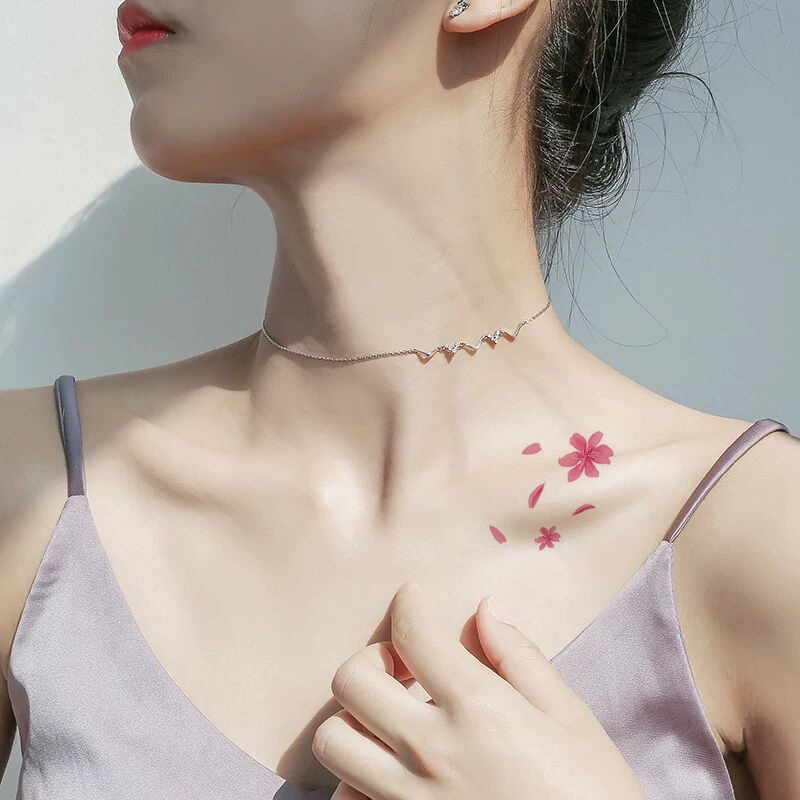 【kifli】Hình xăm dán nhiều mẫu họa tiết hoa xinh xắn dễ thương