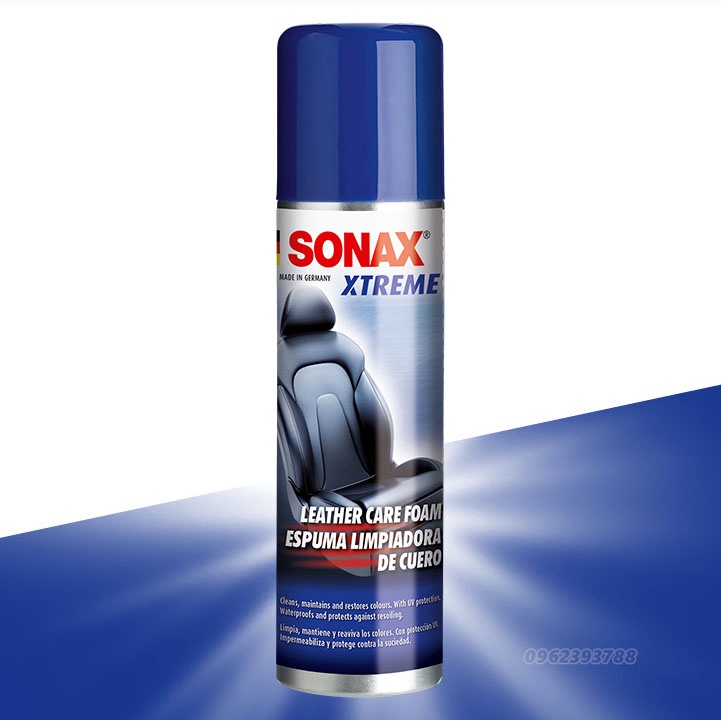 Làm sạch bảo dưỡng ghế da xe ôtô cao cấp Sonax Xtreme Leather care foam 289100