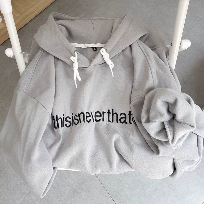 áo Hoodie nỉ This màu xám unisex ảnh thật SSSTore ( nam nữ mặc đều được) | BigBuy360 - bigbuy360.vn