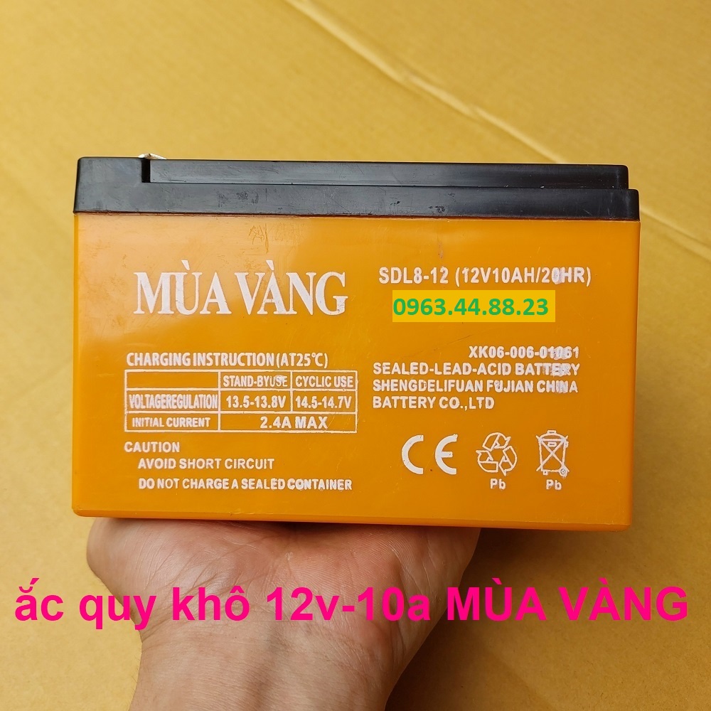Bình ắc quy khô 9AH/12V Cam kết Hàng chính hãng