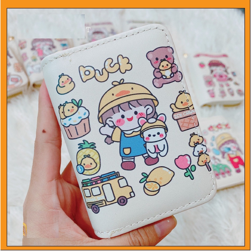 VÍ CẦM TAY KHÓA KÉO CÔ GÁI CHIPI