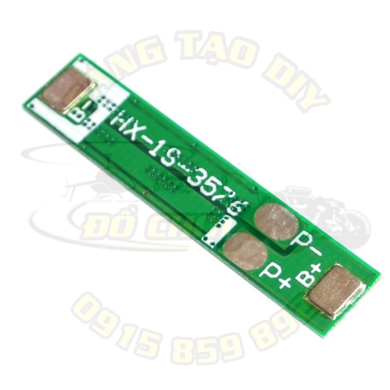 Mạch sạc và bảo vệ pin 1S 12A 3.7V Li-ion 6MOS BMS PCM chuyên dụng cho pin Lithium Lion 18650
