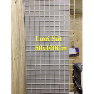 Lưới sắt 1 chiếc 50x100cm, 40 tay cài 10cm và 30 móc dép