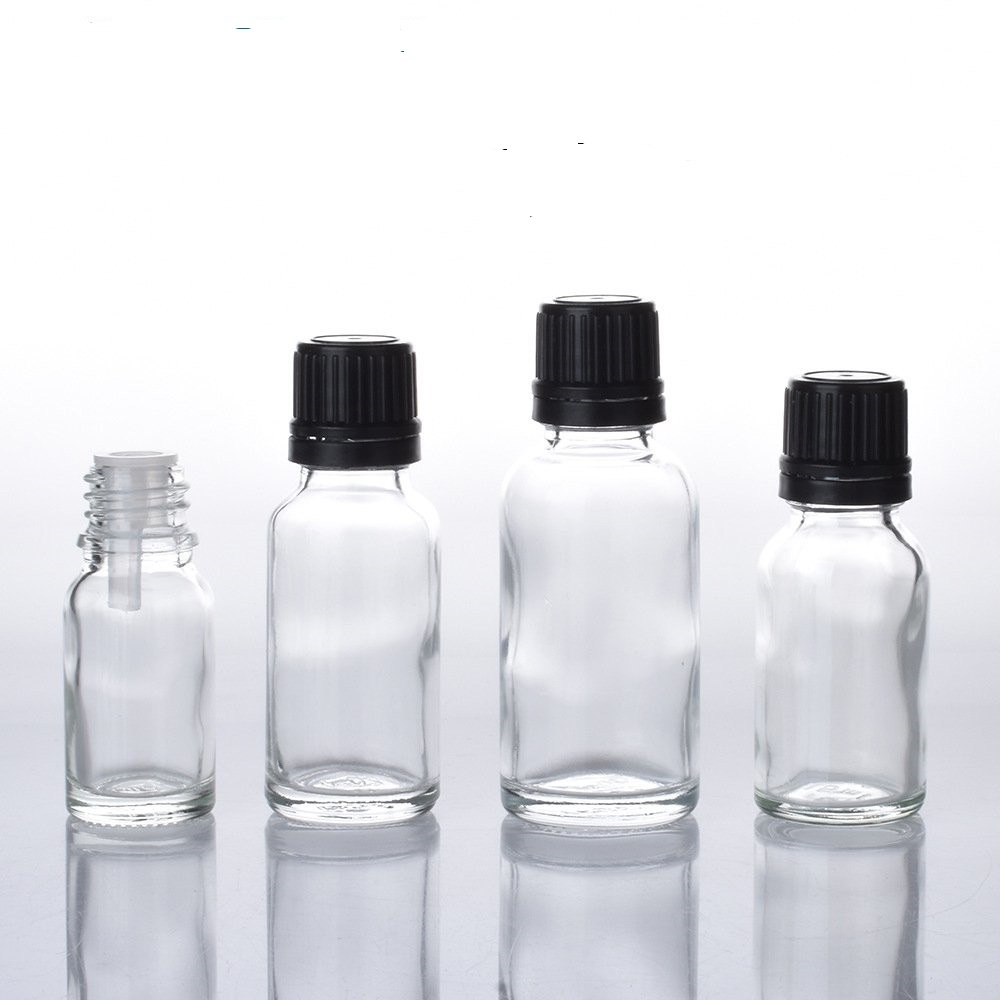 Lọ đựng chiết tinh dầu thủy tinh nắp nhựa đen nhỏ giọt dung tích 5ml/10ml/15ml/20ml/30ml/50ml/100ml