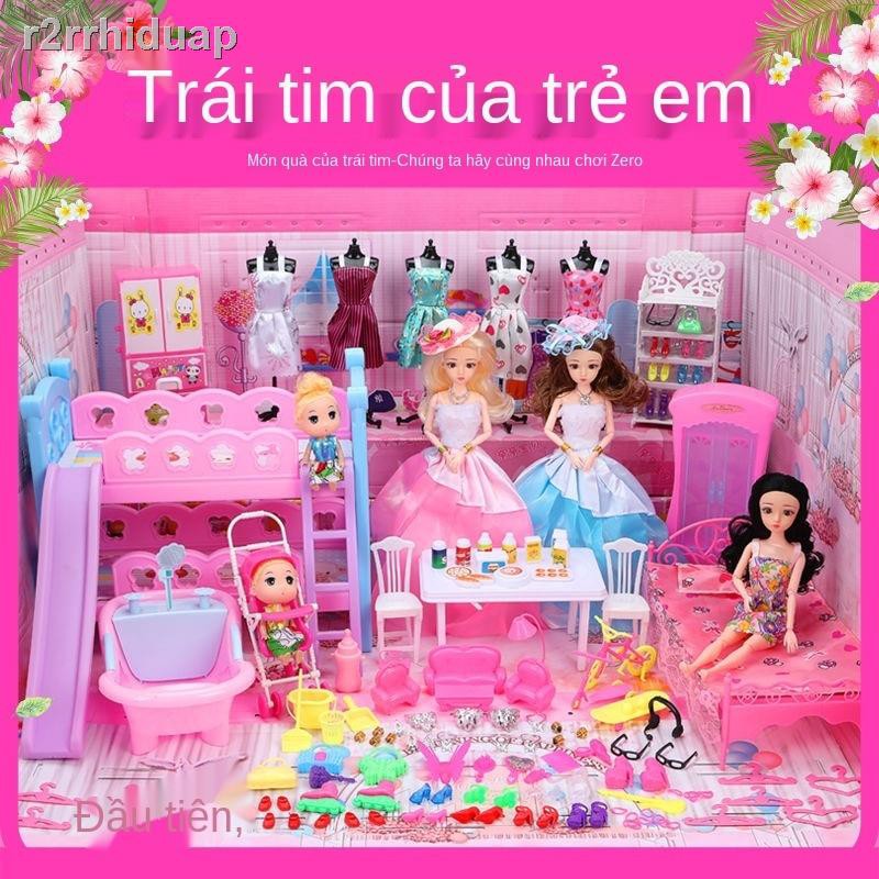 gói đồ cưới cao cấp Barbie công chúa trẻ em váy tạp dề hộp quà sinh nhật tặng