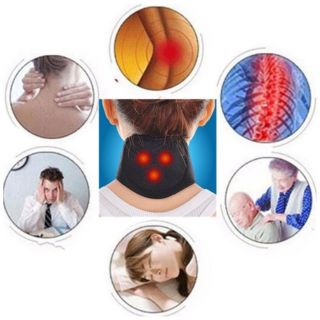 Đai đeo cổ châm cứu sinh nhiệt từ tính