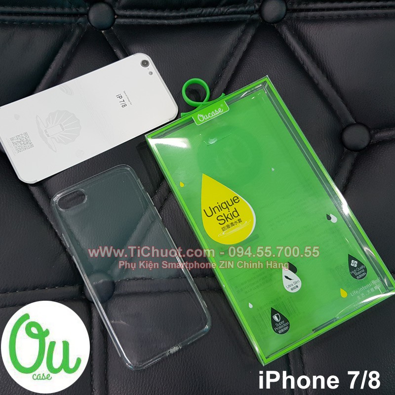 [Chính Hiệu OuCase] Ốp lưng iPhone 7/ 8/ SE 2020 Dẻo Trong suốt