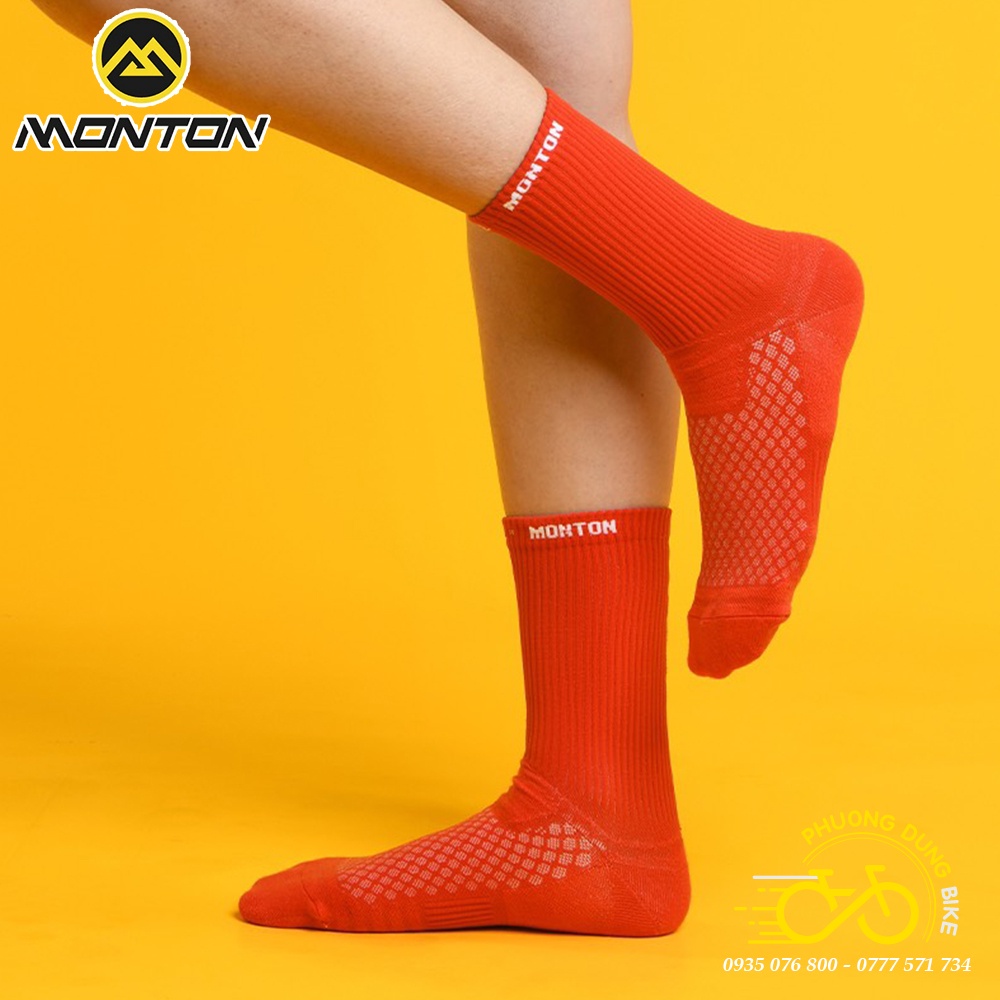 Tất  chân thể thao đi xe MONTON 2022 - Chính Hãng