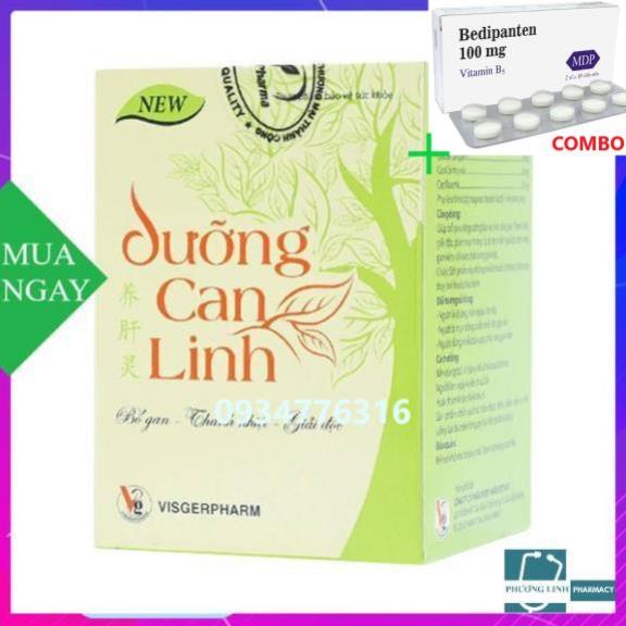 Combo Bedipanten 100mg +  Dưỡng can linh - Bổ gan, thanh nhiệt, giải độc.