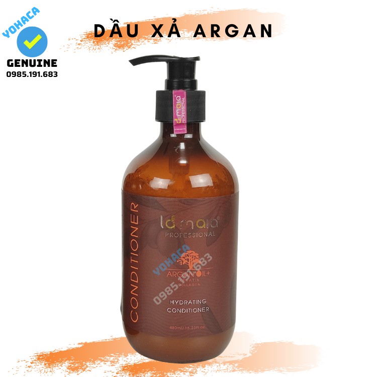 Bộ Dầu Gội Xả LaMaia Phục Hồi Chuyên Sâu Argan Oil Keratin Collagen 480ML
