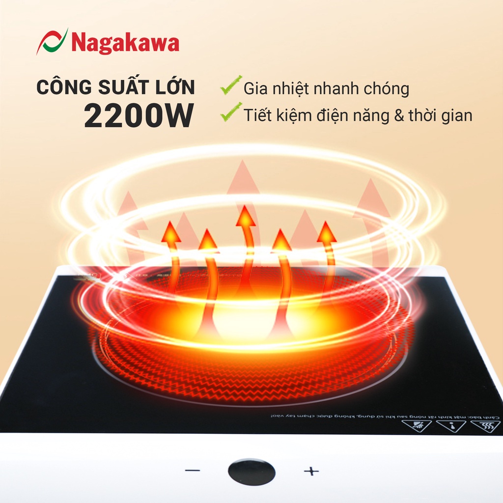 Bếp Từ Đơn Nagakawa NAG0712 Tặng Kèm NồI Lẩu Chuyên Dụng 30cm