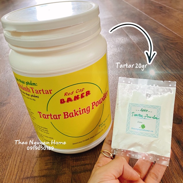 Bột Tartar /Cream of Tartar 20gr