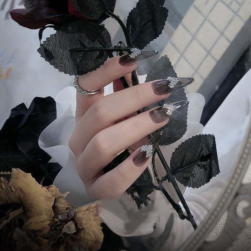 OCEANMAP Phụ Kiện Trang Trí Móng Tay Nghệ Thuật Hình Trái Tim Bằng Hợp Kim