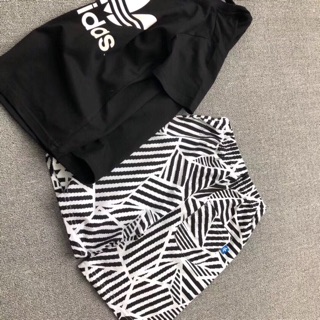 Bộ Adidas đen trắng SALE