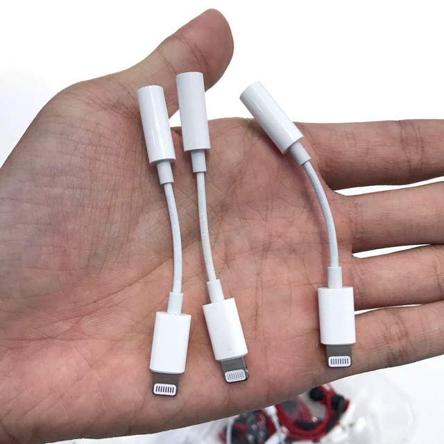 Jack chuyển lightning sang 3.5mm chính hãng bóc máy