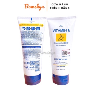 Sữa rửa mặt trắng da giữ ẩm Vitamin E 190g thái lan