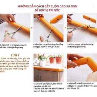 Dây Bọt Biển Bọc Cạnh Bàn 2M (kèm keo),,,,