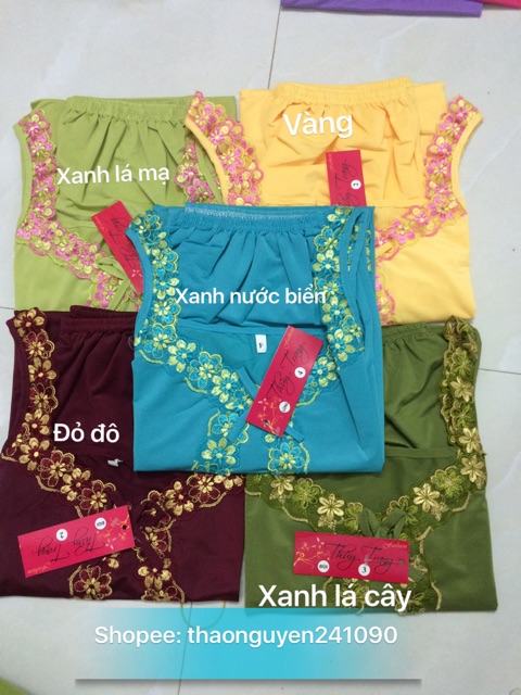 Bộ đồ ngủ thun lạnh lửng MS03 có nhiều màu | BigBuy360 - bigbuy360.vn