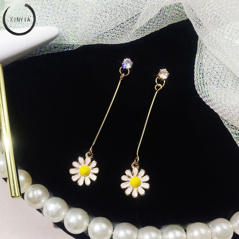 Hoa tai đơn giản hoa cúc mặt trời hoa cúc Anting JR1179