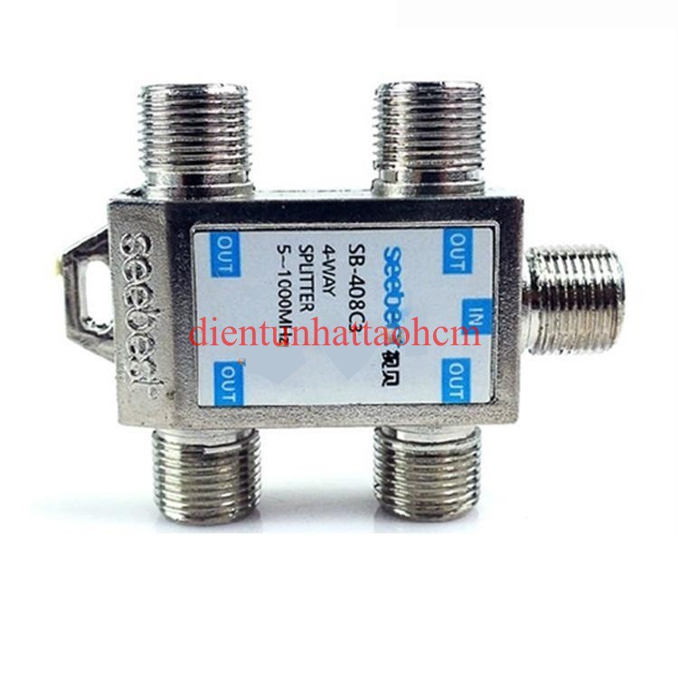 BỘ CHIA TÍN HIỆU TRUYỀN HÌNH CÁP, TÍN HIỆU ANTEN 1 VÀO 4 RA SB-408C3