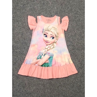 Váy elsa in 3d cho bé gái