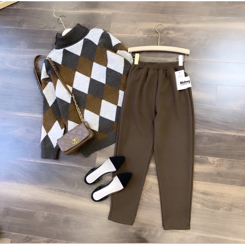 quần baggy nỉ 4 màu