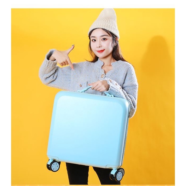 Hộp đựng đồ 18 inch siêu nhẹ 20 inch dành cho nữ vali hành lý nhỏ nhỏ 16 inch đa chức năng nhẹ và dễ thương