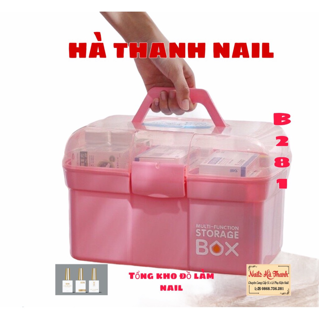 [ Siêu HotDeal ] Cốp Nhựa Đựng Đồ Nail - Mi - Makeup