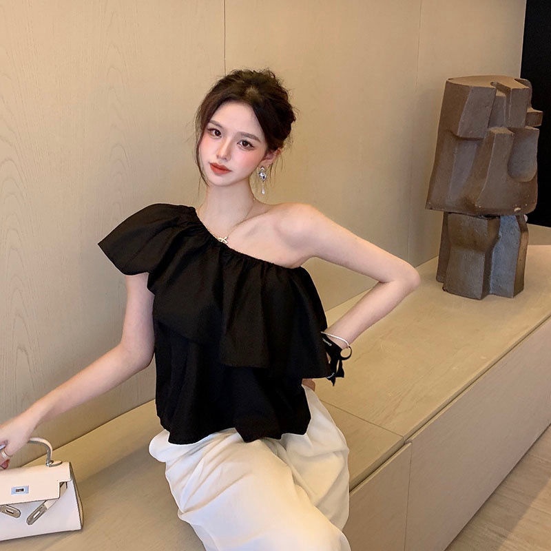 Áo Sơ Mi Ngắn Không Tay Dáng Rộng Thời Trang Mùa Hè Dành Cho Nữ